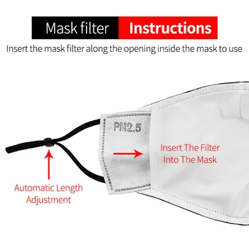Model de moda Gura Masca Refolosibile Lavabile Imprimate Tesatura Masca PM 2,5 Filtru Anti Poluarea cu Praf de Bumbac Măști de Protecție