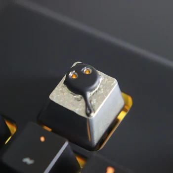 1 buc placat cu zinc din aliaj de aluminiu Tigaie Translucid cheie capac pentru PUBG tastatură Mecanică Stereoscopic relief keycap R4 Înălțime