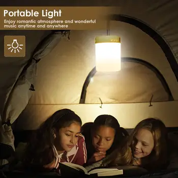 Portabile fără Fir Bluetooth Boxe Mini Player Touch Pat Colorată Lumina LED Noapte Lumină Lampă Noptieră pentru mai Bine Doarme