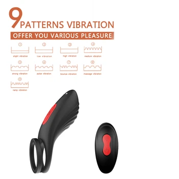 Telecomanda Wireless Inel de Penis vibratoare ejaculare întârziată vibratoare penis inel stimulator clitoris Silicon jucarii Sexuale pentru bărbat