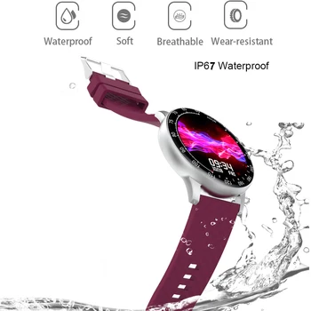 2020 Ceas Inteligent Bărbați Femei Tensiunii Arteriale Tracker de Fitness Smartwatch IP68 rezistent la apa Complet Tactil Ceasuri Sport Pentru Android IOS