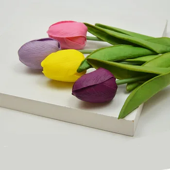 50Pcs/Set Săpun Lalele Flori Artificiale Real Touch Sapun Flori Artificiale Cap Fals Flori Decor Acasă Pentru Petrecerea de Nunta