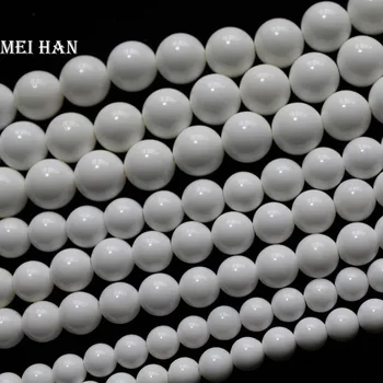 Meihan transport Gratuit (3 fire/set) naturale shell margele 8mm alb gigant scoica margele rotunde pentru a face bijuterii de design sau DIY