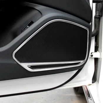 Din Oțel inoxidabil Ușă Laterală Boxe Audio Decorare Acoperire Cadru Trim 4 buc Pentru Audi A5 2018 A4 B9 2017-2019 Accesorii de Interior