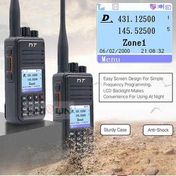 TYT MD-UV380 Digital Walkie Talkie Dual Band UHF VHF Upgrade MD-390 DM-5R DM-8HX baofeng 5W DMR Radio MD-380 GPS Cablu Opțional