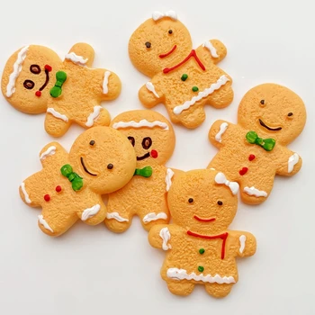 20buc Rășină Minunat de Crăciun Biscuit Flatback Cabochon Album Kawaii Ornamente DIY Accesorii G12