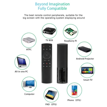A construi socialismul cum G20S Aero Air Mouse Giroscop Google Voice Search Smart TV Control de la Distanță IR de Învățare Controler pentru Proiector Smart TV Box