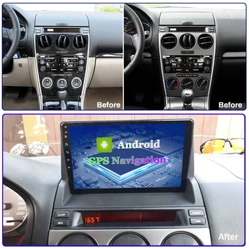 Masina de player multimedia PENTRU Mazda 6 2002 2010 4G+64G android Mazda6 radio coche central navigator GPS, autoradio auto stereo atoto