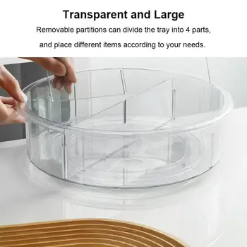 Multi-scop rotund de 360 de desktop placă turnantă rafturi condimente sticla cosmetice cutie de depozitare