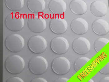 16mm Clar Rotund Bombat Epoxidice Abțibild cu Efect 3D DIY Bijuterii Accesorii