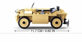 103Pcs Militare WW2 Amfibii Model de Masina Cărămizi Armata germană Cifre Trupele Blocuri Seturi de Jucării Educative pentru Copii