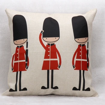 Stil britanic față de Pernă Garda Regală Union Jack Flag UK Iubesc Londra Perne Decorative Canapea Lenjerie de pat din Bumbac Pernă