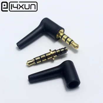 10 buc Jack de 3,5 mm, 4 Poli 3.5 mm de sex Masculin 90 unghi drept gradul în formă de L pentru căști stereo Plug Reparații Căști Jack Audio de Lipit