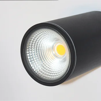 În aer liber, Plafon Negru Lumini cu LED-uri Impermeabil Poarta Corpuri de Bucătărie Sufragerie Aluminiu Hol Iluminat Acasă Luciu AC85-240V