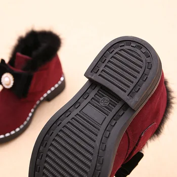 Cizme pentru copii 2020 toamna și iarna fete noi cizme de moda de pluș cizme scurte cald Cârlig&Bucla de copii Pantofi de Bumbac