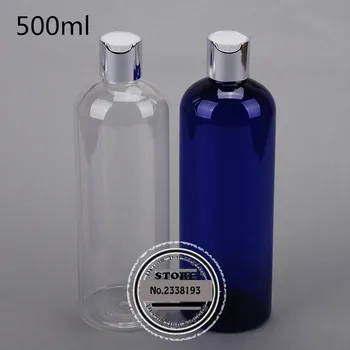 10buc 500ml Electrochimice de aluminiu, de plastic, sticle de plastic goale(Disc partea de sus pac ),sticla de lotiune, sampon ambalaje cosmetice