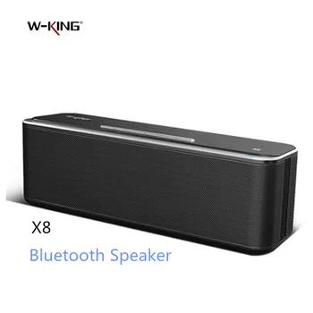 W-King X-Bass Speaker Bluetooth X8 Wireless Dual Driver Aliaj de Aluminiu Portabil Suprafață de Muzică Stereo de Sunet de TOP APP SubwoofeR