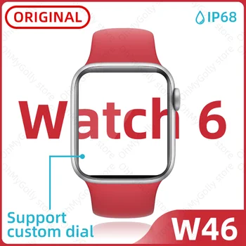 Ceas inteligent W46 Ceas 6 Bărbați ceasuri smartwatch ECG Ritm Cardiac reloj pk haylou amazfit gts IWO W26 x6 x7 P8 t500 t600 ls02 opus