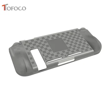 TOFOCO TPU Protecție Caz Acoperire Pentru Nintendo Comutator NS/X Consola de Bucurie-Con Controller Anti-zero, Anti-toamna Coajă Transparent