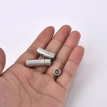 2 Seturi Handmade Lucios Rotund Închizătoare Magnetică Magnet din Otel Inoxidabil Catarama DIY Brățară din Piele Accesorii Bijuterii Pentru Barbati