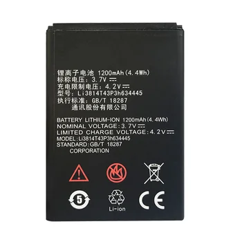 Noi 1200mAh Li3814T43P3h634445 bateria Telefonului pentru ZTE Blade A112 L110 V815W Telefon Mobil Baterie Negru de Înaltă Calitate