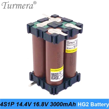 Turmera 18650 HG2 Baterie de 3000mAh 30A 12.6 V la 25,2 V Șurubelniță cu Acumulator Shura Lipit 3S 4S 5S 6S Bateriei personalizate
