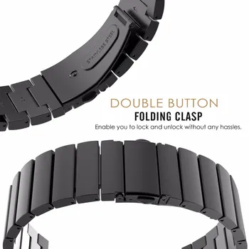 20mm 22mm Trupa Ceas Curea pentru Galaxy Watch Active2 44mm 40mm Galaxy 46mm Bratara din Otel Inoxidabil Curea pentru Samsung Gear S3 Trupa