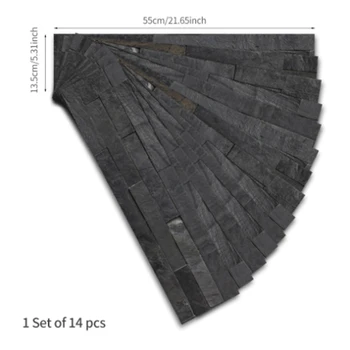 14PCS/Set Negru de Lux Model de Caramida Autocolante DIY din PVC autoadezive Bucatarie Baie Casa Decoratiuni Tapet rezistent la apa