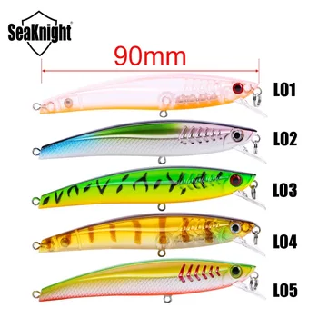 SeaKnight SK009 Pește Pescuit Nada 1 BUC 9cm 8.5 g 0.6-1.0 M de Greu Momeala Plutitoare Atrage Înot Minnow Ochi de Pește 3D Crap, Momeală de Pescuit