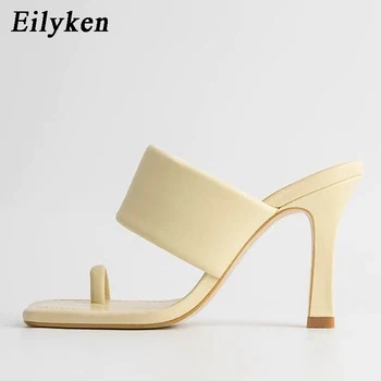 Eilyken Nou Sexy Vârf De Cuțit De Femei Papuci De Casă 2021 Vară De Înaltă Calitate, De Înaltă Calitate, Elegant Pantofi Rochie Diapozitive Doamnelor În Aer Liber Sandale Pantofi