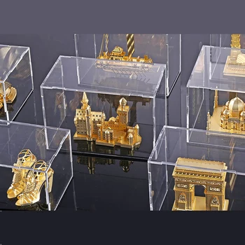 Acril Transparent display cutie pentru Metalici 3d Puzzle DIY cu Laser Tăiat Asambla Puzzle Jucării (doar caseta)