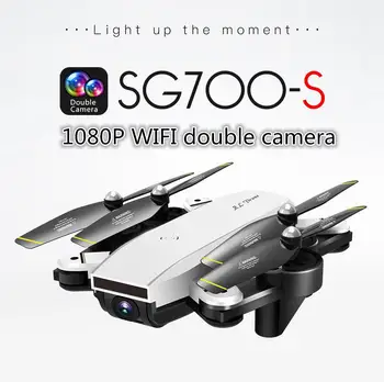LeadingStar SG700-S RC Quadcopter cu Camera 1080P Wifi FPV Pliabil Selfie Drone Alb