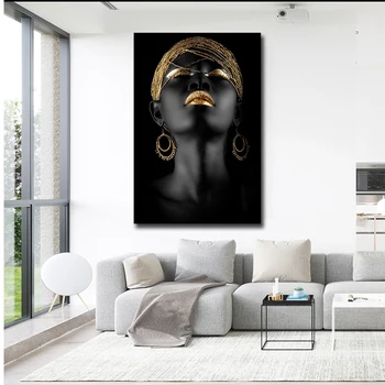 Negresa africa de arta canvas tablou,poster personalizat printuri,casa moderna de decorare perete imagini,dropshipping ieftine panza de imprimare