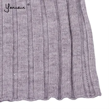 Yanueun Toamna Iarna pentru Femei Pulovere Și pulovere Tricotate Casual Jumper Trendy Guler Slim Cald Feminin Pulovere