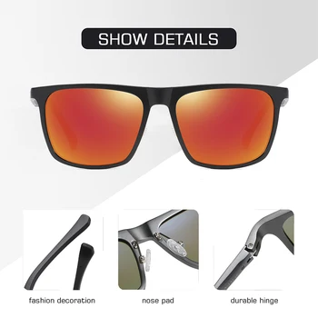 AOFLY DESIGN de BRAND din Aluminiu magneziu Polarizat ochelari de Soare Barbati 2020 Piața de Moda de Conducere Pescuit Oglindă ochelari de Soare de sex Masculin UV400