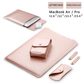 Mouse Pad Husa Notebook Caz pentru Xiaomi Macbook Air 11.6 12 13 Acoperă Retina Pro 13.3 15 15.6 Moda cu Maneci Laptop Geanta din Piele