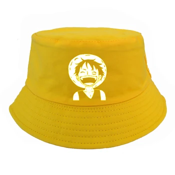 One Piece Luffy Pirat Pălărie de Paie pălărie găleată de modă în aer liber, pescuit șapcă de pescar de Agrement pălărie de soare Bazinul capac