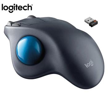 Original Logitech M570 2.4 Ghz Wireless Mouse Trackball Ergonomic Vertical De Desen Profesionale Cu Laser Soareci Pentru Win10/8/7
