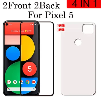 4 ÎN 1 Complet Capacul Frontal Temperat Pahar Pentru Google Pixel 5 Hidrogel de Film Protector de Ecran Pentru Google Pixel 5 Film de Sticlă