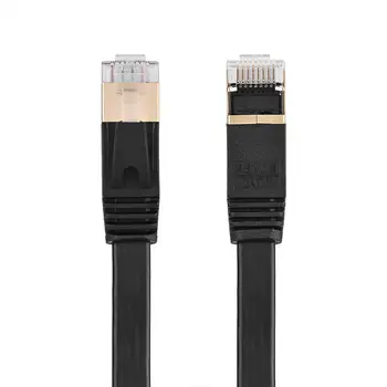 1m/1.8 m/5m/8m/10m/15m CAT7 RJ45 600MHz Patch-uri Protejate la Rețeaua Lan prin Cablu Plat Ethernet Cablu 2018