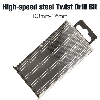 HOEN 20buc/set 0.3 mm-1.6 mm HSS Micro Twist Drill Bit Set Scule electrice Model Ambarcațiuni Cu Caz de Reparații Piese Mini din Oțel de Mare Viteză