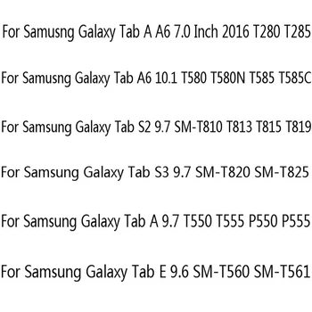 Pentru iPad Mini 4, Samsung Galaxy Tab 9.7 SM-T550 T555 P550 P555 Pentru Samsung Model T580 T820 T813 T280 T560 PU Inteligent Acoperi Caz