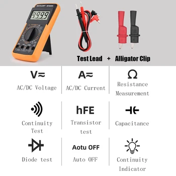 MY9205A Multimetru Digital Tester Profesional Multimetru Mare Precizie Manuală a Intervalului de Tensiune Contor Curent cu Aligator Clip