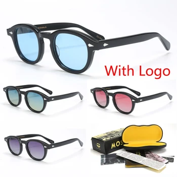 Johnny Depp LEMTOSH Polarizat ochelari de Soare Barbati UV400 Retro Acetat Cadru Ochelari de Soare de Designer de Brand Pentru bărbați Ochelari