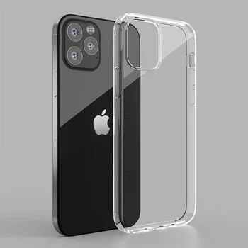 Transparent silicon de caz pentru iPhone 12
