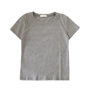 HELIAR Simplu Bumbac T-shirt Femei O-Gat Maneci Scurte Largi Casual Sacouri Tricouri Femei Tricouri Pentru Femei T-Shirt de Vară 2020
