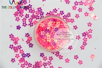 SMH5-6 Uimitoare Sclipici Paiete forma de Floare paiete pentru unghii sau DIY decorare