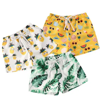 Copil Copil Copil Boy Pantaloni Scurti Tropical Print Floral Ananas Pantaloni Scurți De Înot De Vară Chilotei
