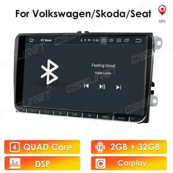 UE/SUA Depozit 2G android 10.0 auto multimedia player pentru V W polo, golf, passat, tiguan, skoda yeti superb rapidă pentru skoda gps navi