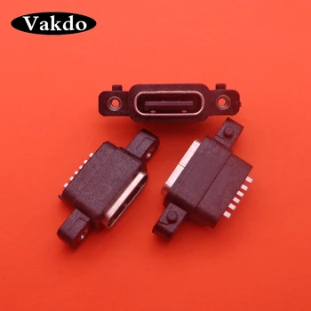 20buc USB 3.1 Tip-C 6pini de sex Feminin SMD BAIE Conector Cu Surub Pentru DIY PCB Design Curent Mare de Încărcare Rapidă